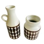 West-germany Jasba Vazen Set Reliëf Decoratie 1960’s thumbnail 5