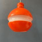 Oranje Peill & Putzler Space Age Glazen Hanglamp thumbnail 8