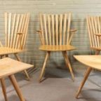 Set Van 5 Deens Design 'mikado' Stoelen, Kvist thumbnail 3