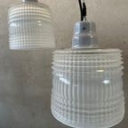 Vintage Industriële Hanglamp – Europhane (mat Glas) thumbnail 2