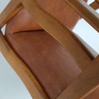 Vintage Bruine Fauteuil Skai Armchair Brown thumbnail 10