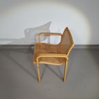 Beech Wood And Webbing Side Chair By Olivo Pietro, Italy, 1970s thumbnail 6