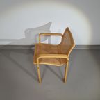 Beech Wood And Webbing Side Chair By Olivo Pietro, Italy, 1970S thumbnail 6