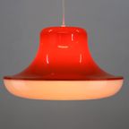 Prachtige Oranje Plastic Space Age Ufo Lamp - Massive - Belgian Design - 1970 thumbnail 6