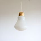 Glass Lightbulb Shaped Pendant Lamp thumbnail 2