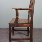 Prachtige Antieke Engelse Begin 19E Eeuw Side Chair Met Armleunigen thumbnail 4