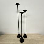 Set Of 3 Bronze Memphis Style Candle Holders , 1980S thumbnail 2