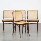 Set Van 4 Vintage Design Eetkamer/Bistro Stoelen In De Stijl Van Thonet thumbnail 2