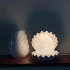 Midcentury Vintage Keramische Lamp, Oester Met Parel / Schelp. Schelpenlamp / Oesterlamp / Shell thumbnail 8