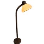 Vintage Herda Vloerlamp Bruin Met Mushroom Kap, Amsterdam Jaren '60/'70 thumbnail 3