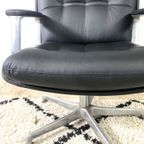 Office Chair On Wheels In Leatherette By Vaghi, Italy, 1960S thumbnail 11