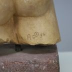 Sculptural Female Torso Signed Ac thumbnail 5