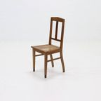 Amsterdam School Oak And Cane Chair 1920S thumbnail 2