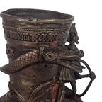 Tibet - Brons - 'Dragon' - Mythische Figuren - Vaas - 20E Eeuw thumbnail 4