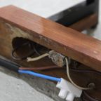 Vintage Dubbele Wandlamp - Hout, Glas Jaren '60 thumbnail 12