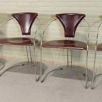 Set Van 4 Vintage Postmodern 'Linda' Eetkamerstoelen, Arrben thumbnail 14