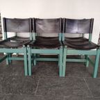 6X Vintage Eettafel Stoelen thumbnail 17