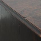 Mooie Antieke Eikenhouten Engelse Ladekast/ Commode Uit De 18e Eeuw Met Originele Bolpootjes thumbnail 13