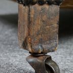 Antieke Schapenleren Fauteuil, Vol Patina thumbnail 14