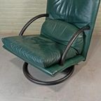 Vintage Rolf Benz Leren Swivel Fauteuil, Torino Bmp thumbnail 17