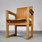 6 X Leather Dining Chair With Inflatable Seat / Leather Seat / Backrest thumbnail 4