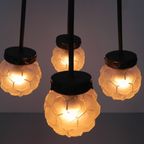 Art Deco Hanglamp Met 5 Bollen Aan 5 Stangen thumbnail 11