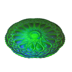 Unieke En Zeldzame Taartschaal Van Uranium Glas thumbnail 8