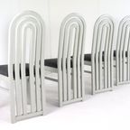 Set 4 Vintage Eighties Stoelen 'meern' Nieuwe Bekleding thumbnail 9