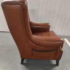 Mol & Geurts Oorfauteuil Zwaar Lederen Stoel thumbnail 6