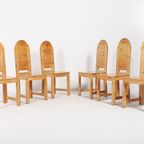 Vintage Swedish Solid Pine Chairs From Sven Larsson Möbelshop thumbnail 2