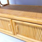 Retro Vintage Bamboe Dressoir Tv Meubel Jaren 70 Tv Kast thumbnail 8