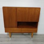 Vintage Highboard Wandkast Barkast Teak thumbnail 2