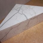 Wit Carrara Marmeren Hoektafel, Hoek Salontafel thumbnail 3