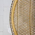 Vintage Rotan Peacock Chair Emmanuelle / Pauwen Stoel (h150cm) thumbnail 10