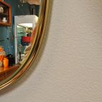 Vintage Wandspiegel Spiegel Mirror Messing Goud thumbnail 2