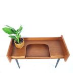 Vintage Teakhouten Sidetable | Hal Kastje Deense Parel Teak thumbnail 3