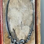 Antieke Geschilderde Franse Vitrinekast thumbnail 16
