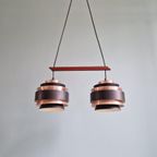 Scandinavische Kroonluchter In Geanodiseerd Aluminium, 1960 thumbnail 8