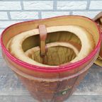 Antieke Dubbele Hoedenkoffer Incl. Hoge Hoed thumbnail 10
