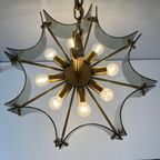 Midcentury Hanglamp Van Messing En Rookglas Schroder&co thumbnail 3