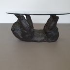 Well Detailed Bronze Bear Coffee Table Frame. thumbnail 12