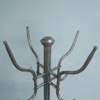 Vintage Tripod Industriële Metalen Chroom Kapstok thumbnail 7