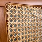 Mid Century Armchair In Cane And Wood ( 9 Pieces Available) thumbnail 5