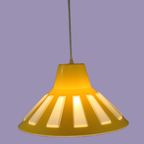 Prachtige Gele Plastic Space Age Ufo Lamp - Massive - Belgian Design - 1970 thumbnail 8
