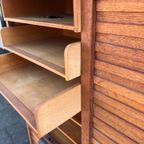 Dubbele Eiken Archiefkast, Rolluikkast, 120 Cm Hoog thumbnail 10