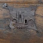 Zeer Grote 16e Eeuwse Primitieve Eikenhouten Kist/ Salontafel/ Dressoir thumbnail 14
