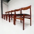 Set Van 6 Opnieuw Gestoffeerde Stoelen Van Burchardt Nielsen thumbnail 16