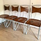 Set Van 4 Vintage Design Stoelen thumbnail 5