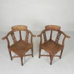 Set Van 2 Hoekstoelen In Teak, Jaren '80 thumbnail 7