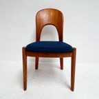 Set Van 4 Niels Koefoed Stoelen Blauw, 1960's thumbnail 5